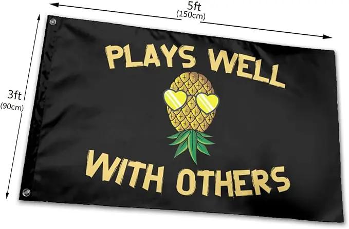 Upside Down Pineapple Flag 3x5 Ft Indoor/Outdoor Yard Garden Lawn Holiday Decoration Banner Sign by GreenHaven Gardens