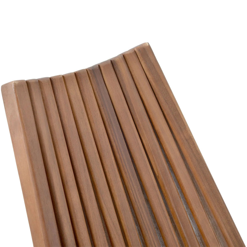 Folding Wood Chair, Portable Solid Wood Seating For Indoor Or Outdoor Use - Natural by Unique Piece Furniture