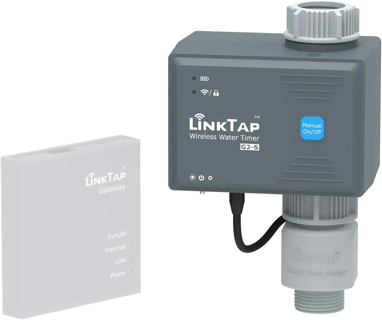 LinkTap G2S Smart Hose Timer | Requires Gateway | Irrigation by Weather/Volume/Duration, Intelligent Fault Detection & Alerts, Wider Range Than WiFi Sprinkler Timer, 2-Year Battery Life, 2-Yr Warranty by GreenHaven Gardens