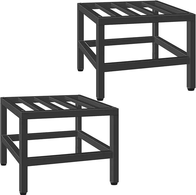Plant Stand Indoor Outdoor, 2 Pcs Heavy Duty Plant Stands Metal Pedestal Stand for Indoor Outdoor, Wrought Iron Flower Stand Display Planter Shelf for Garden Deck Living Room by GreenHaven Gardens