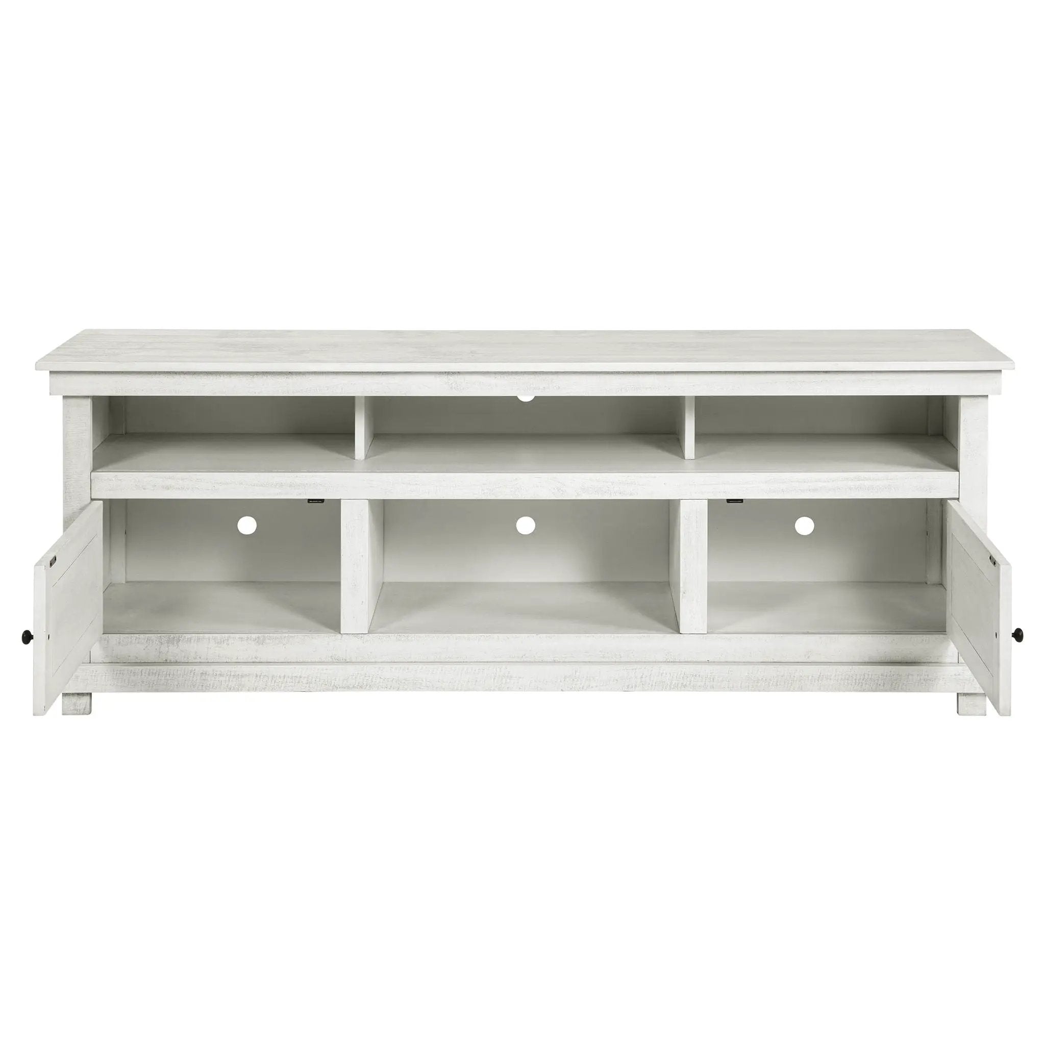 Payne 70-inch TV Stand Media Console Distressed White by Unique Piece Furniture