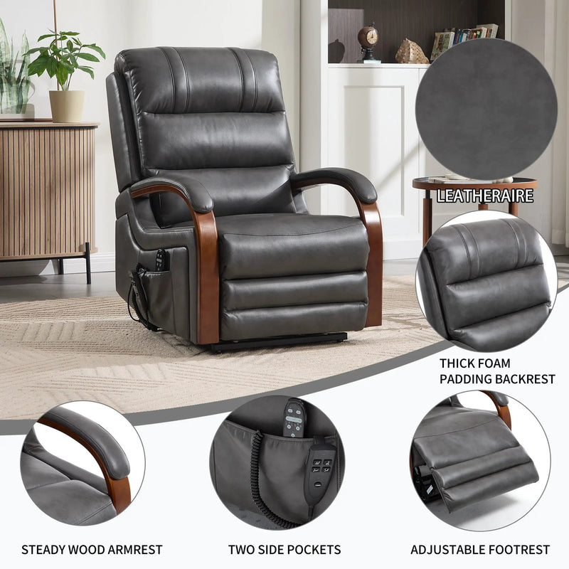 Power Dark Recliner Chair by HouseOfZazla