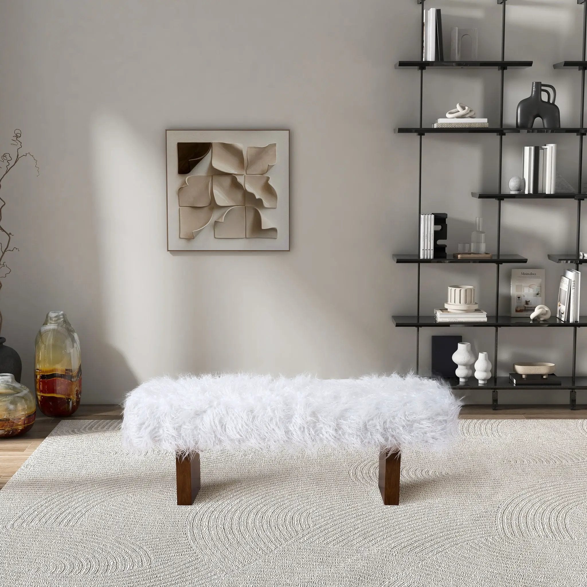 Henley - Fur Bench - White Khaki by HouseOfZazla