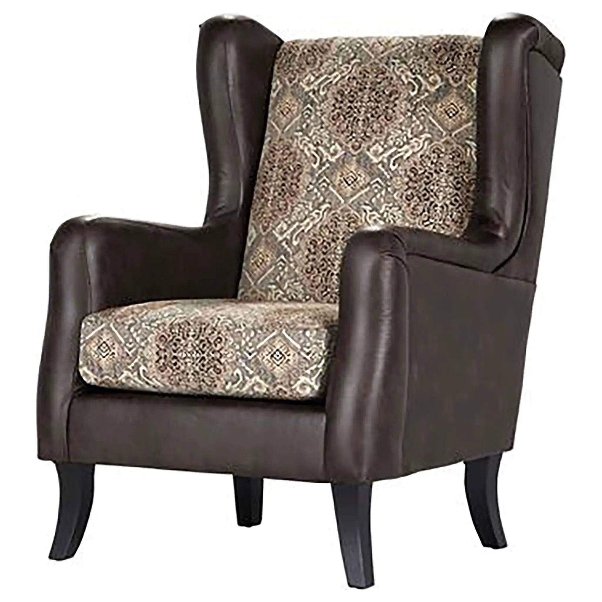Brookridge - Wingback Accent Club Chair - Brown by HouseOfZazla