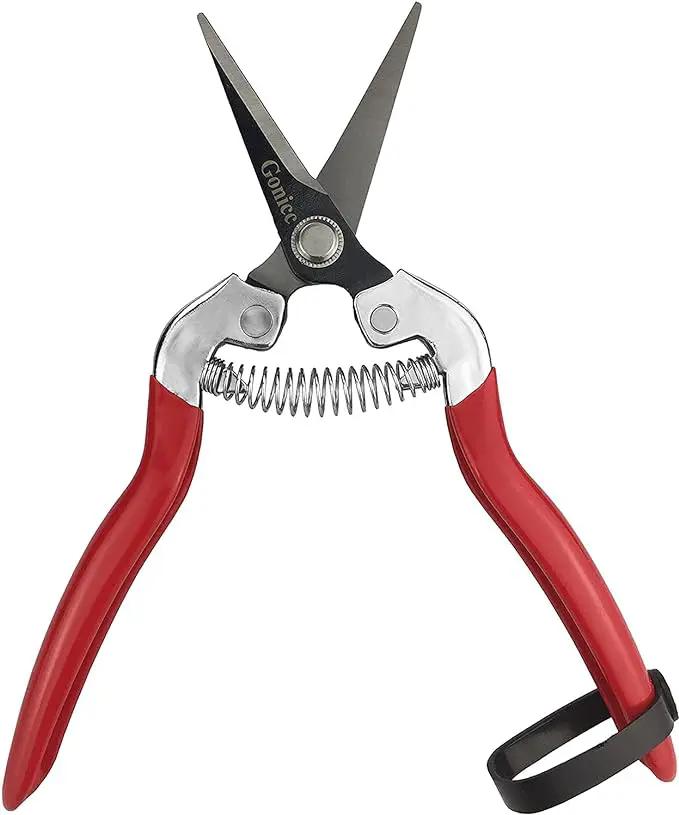 gonicc Professional Micro-Tip Pruning Snip (GPPS-1008), Small Garden Hand Pruner & shears For Arranging Flowers, Trimming Plants & Hydroponic Herbs, And Harvesting Fruits & Vegetables. by GreenHaven Gardens