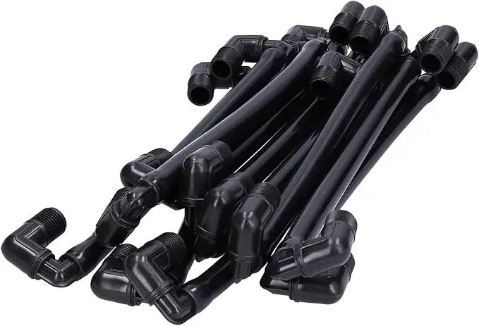 10PCS G 1/2 Male Thread Swing Joints, Plastic Rotatable Height Adjustable Support Arm Sprinkler Fittings Professional Lawn Irrigation Tool 13.4x2.0in by GreenHaven Gardens
