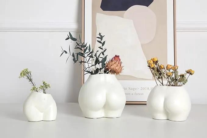 FROZZUR Lower Body Pot, Female Body Shaped Flower Planter with Drainage Holes, Resin Plant Pot, Sculpture Christmas Decor, Modern Boho Cute Chic Butt Planter for Indoor or Outdoor Plants by GreenHaven Gardens