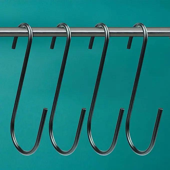 Vindar 4 Pack 6 Inches Bird Feeders Hooks Extra Large S Shape Hooks Heavy Duty S Shape Hook for Hanging Wind Chimes, Garden Ornaments, Gardening Tools, Bird House, Lanterns, Kitchenware by GreenHaven Gardens