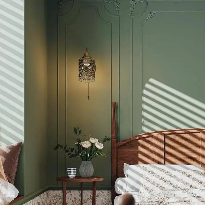 Dimoon 78.7''x17.7'' Green Peel and Stick Wallpaper Contact Paper Modern Self Adhesive Wall Paper Removable Renter Friendly Textured Solid Color Shelf Cabinet Vinyl Roll (78.7''x17.7'',Dark Green) by GreenHaven Gardens