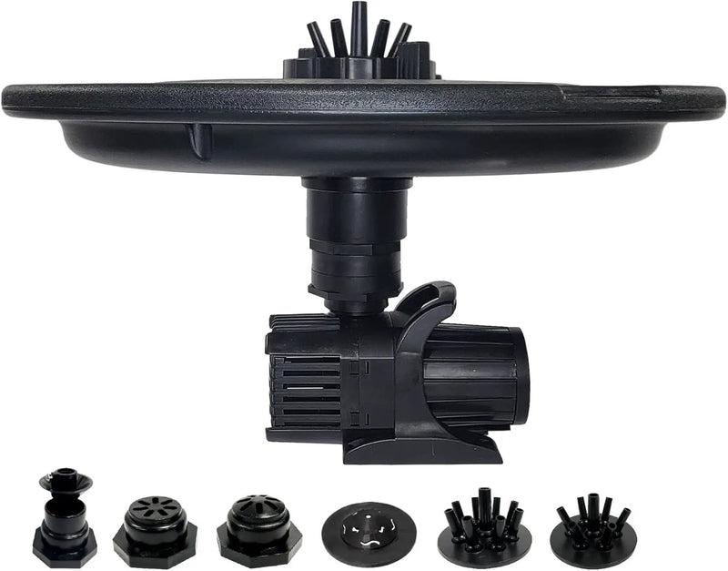 HALF OFF PONDS Floating Fountain – 1/3 HP Pond Aerator, 100' Cord – 5,200 GPH Water Pump – 9 Spray Patterns - Energy-Efficient Pump - for Ponds & Water Gardens by GreenHaven Gardens