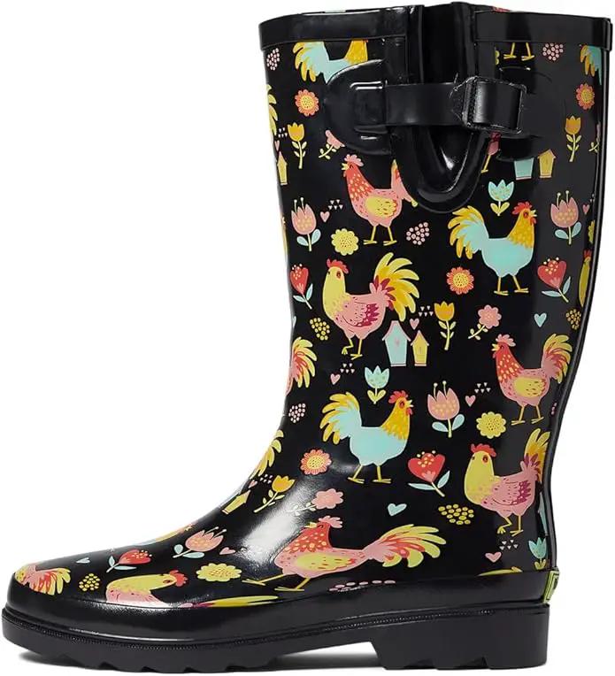 Western Chief Women's Tall Waterproof Rain Boot Outdoor Garden Shoes by GreenHaven Gardens