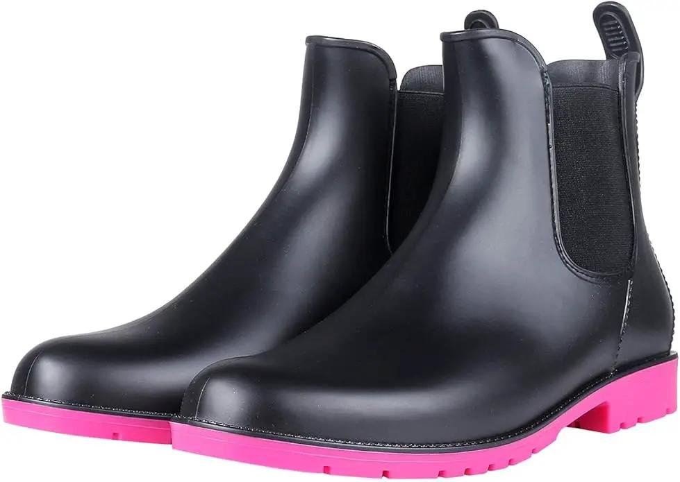 Asgard Women's Ankle Rain Boots Waterproof Chelsea Boots by GreenHaven Gardens