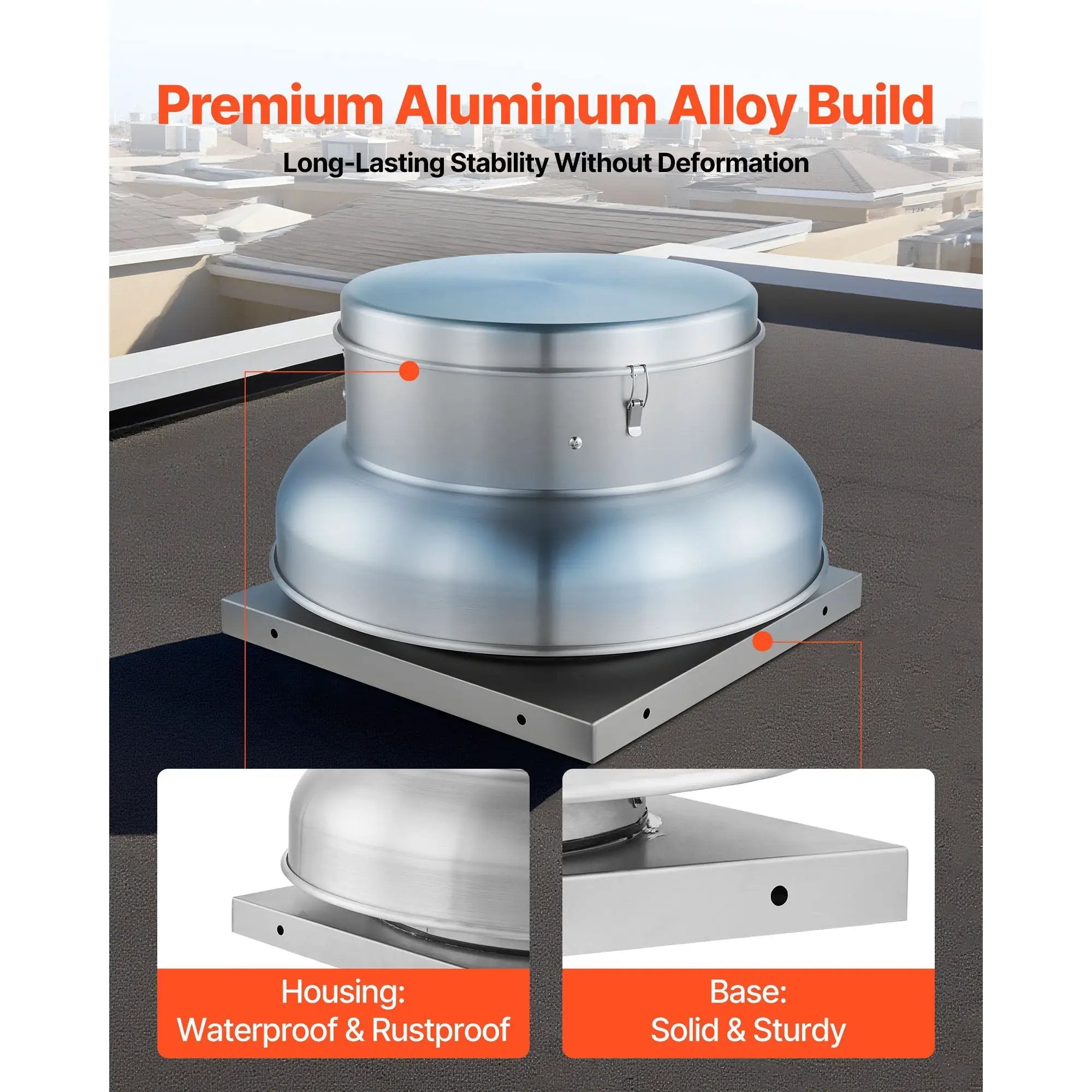 Roof Exhaust Fan with High-Power Motor and Adjustable Airflow by HouseOfZazla