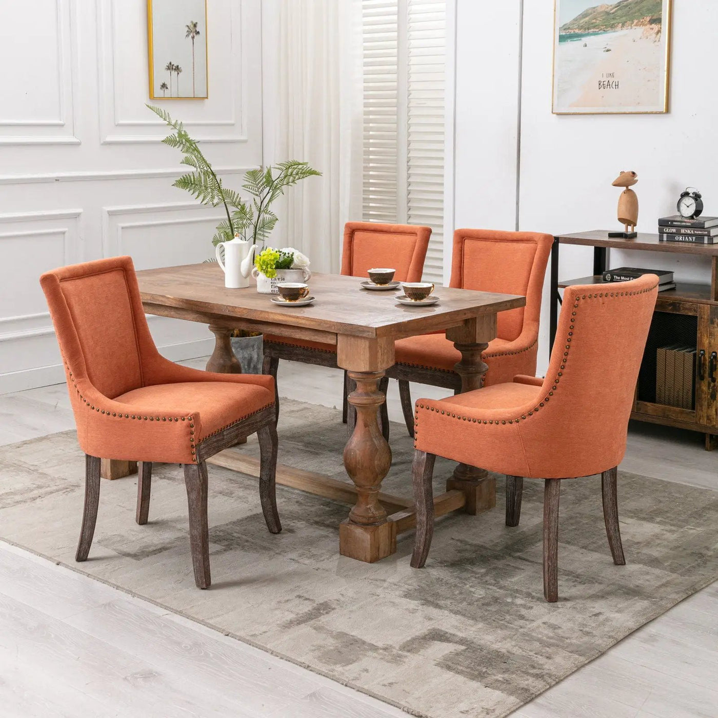 Ultra - Side Dining Chair, Nail Head (Set of 2) by HouseOfZazla
