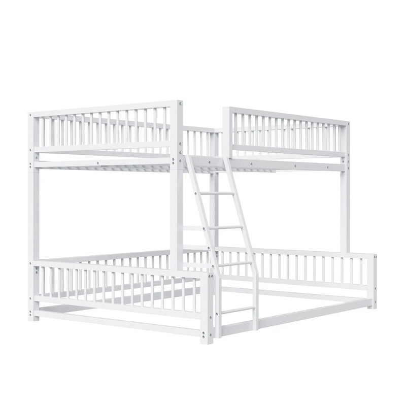 Bunk Bed With Ladder And Safety Guardrails by HouseOfZazla