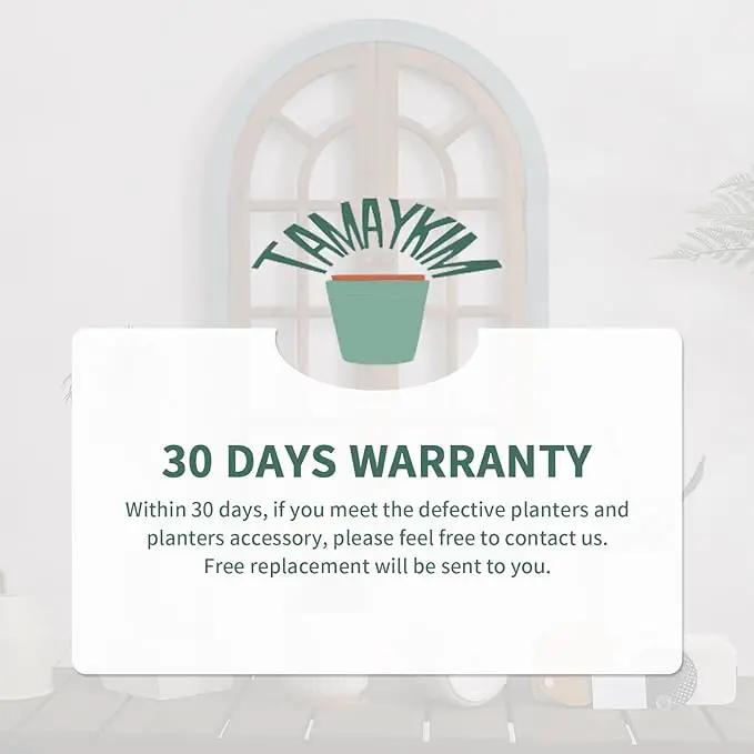 TAMAYKIM 4 Inch Ceramic Plant Pots with Drainage Holes, Modern Flower Planter with Saucer for Indoor Plants, Succulent, Cactus & Herbs, White, Set of 4 (Plants Not Included) by GreenHaven Gardens