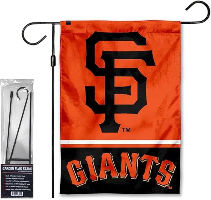 WinCraft Giants Garden Flag with Stand Holder Flagpole by GreenHaven Gardens