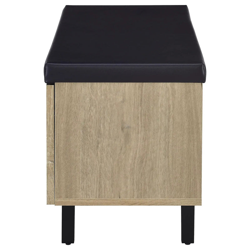Clackamas - 2 Door Storage Bench With Padded Seat