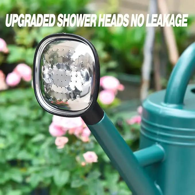 Watering Can 1 Gallon for Indoor Plants, Garden Watering Cans Outdoor Plant House Flower, Gallon Watering Can Large Long Spout with Sprinkler Head (Green) by GreenHaven Gardens