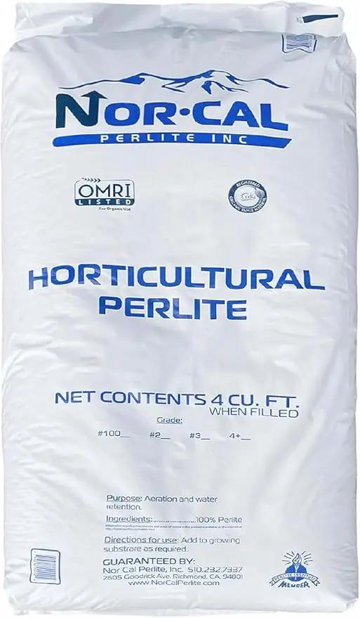 Norcal Perlite Horticultural Organic Certified Premium Screened Coarse – Garden Indoor Outdoor Plants – Soil Additive Better Aeration and Drainage - 4 Cubic Feet (103 Quarts) 1 Bag by GreenHaven Gardens