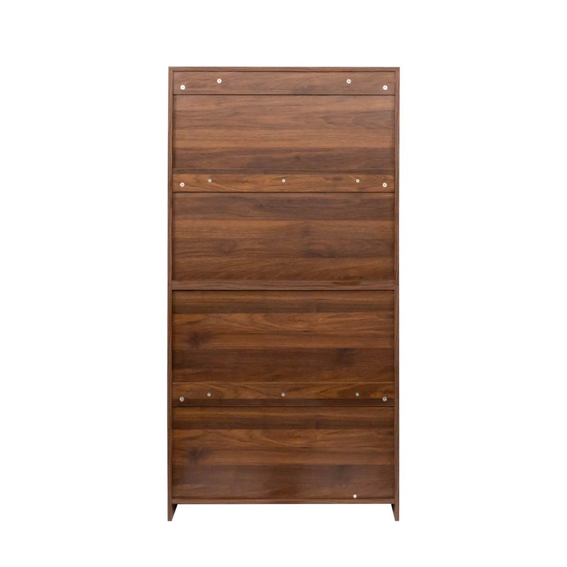 Bookcase Contemporary Closed Back Glass Doors Office Storage Cabinet by HouseOfZazla
