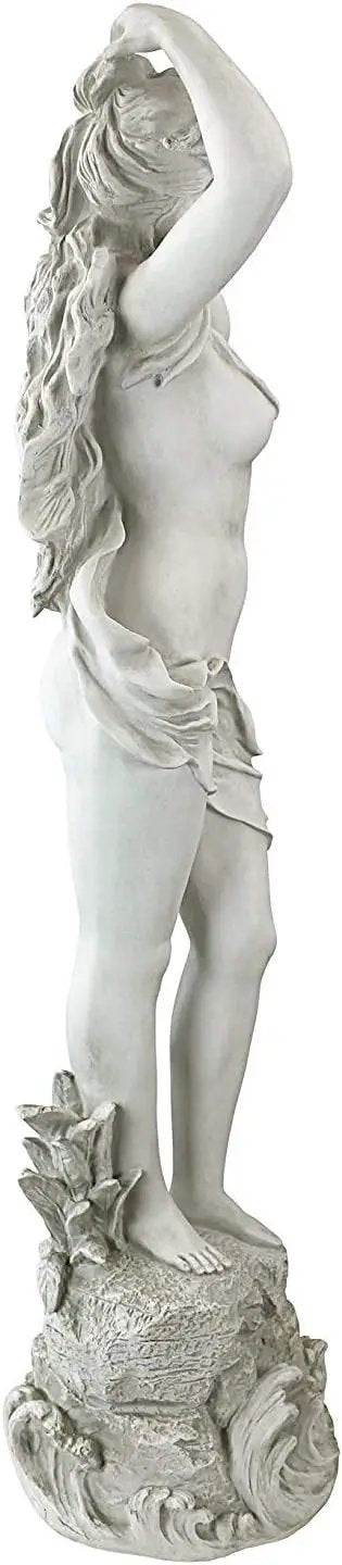 Design Toscano Spring Awakening Classic Woman Garden Statue, 14 inches wide, 40 inches tall, Cast Stone Resin, Antique Stone Finish by GreenHaven Gardens