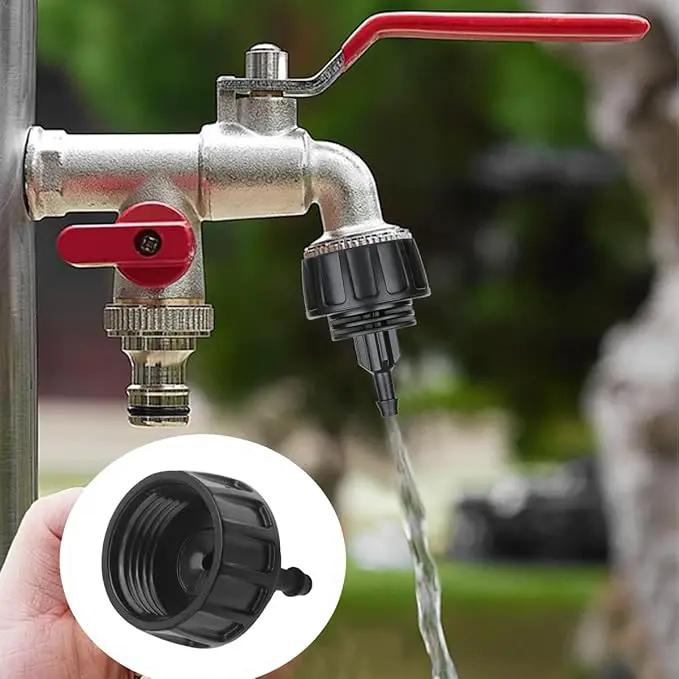 14 PCS Drip Irrigation Hose Connectors 1/4 Inch Water Drip Hose Adapter Connectors Garden Hose to 1/4" Drip Irrigation Parts Swivel Garden Faucet Single Head Double Head Hose Quick Connect Fittings by GreenHaven Gardens