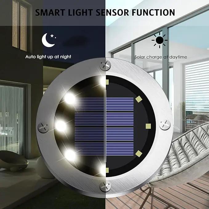 Solar Lights Outdoor,12 Pack Solar Lights Outdoor Waterproof,Solar Garden Lights Landscape Lighting for Outside Patio Pathway Yard Lawn Driveway Deck Step Walkway(White Light) by GreenHaven Gardens