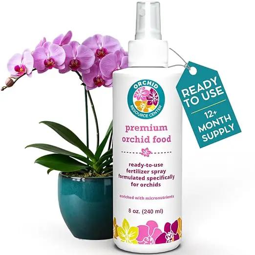 Orchid Fertilizer Spray – Nourishing Liquid Plant Food Mist for Healthy Orchids – Easy-to-Use Nutrient Boost for Vibrant Blooms & Healthy Roots – Made in USA – 8 oz by GreenHaven Gardens