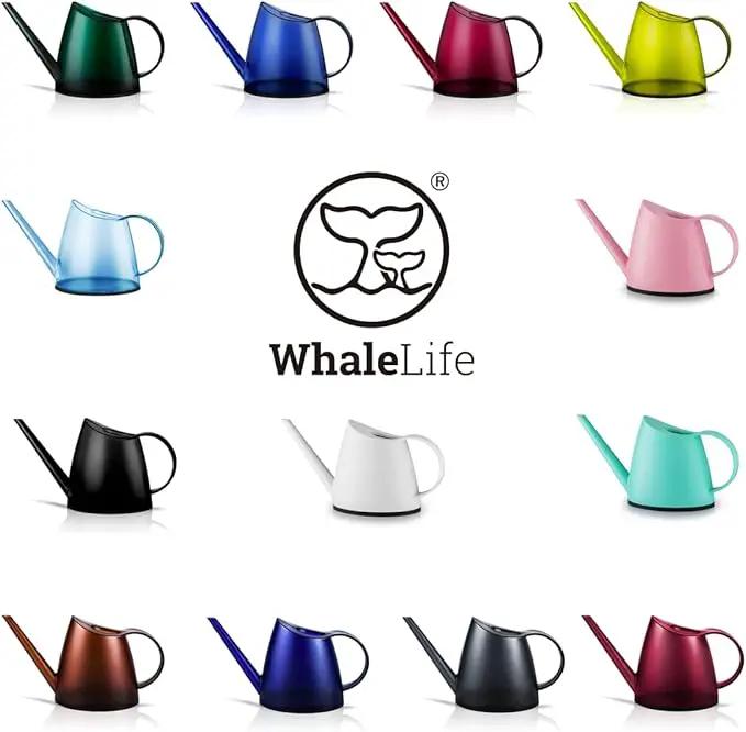 WhaleLife Indoor Watering Can for House Bonsai Plants (1.4L, Black) by GreenHaven Gardens