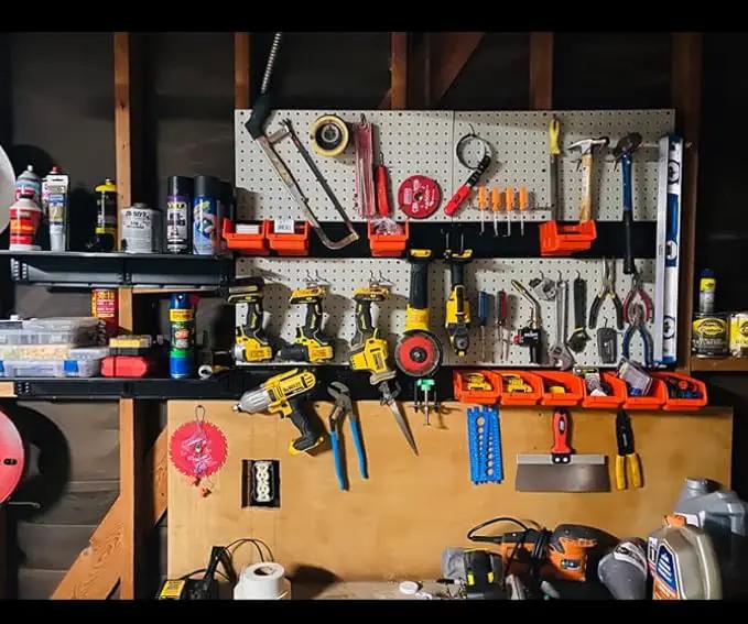 Ultrawall 2 Pcs Metal Pegboard Wall Panels, Peg Boards for Garage Tool Storage by GreenHaven Gardens
