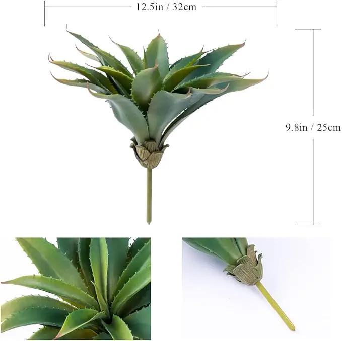 Veryhome Succulents Plants Artificial Aloe Plant, 12.5Inch Large Faux Succulents Unpotted, Premium Crafting DIY Greenery Decor for Indoor & Outdoor(Green) by GreenHaven Gardens
