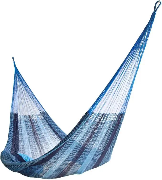 Hammocks Rada- Handmade Yucatan Hammock - Matrimonial Size (2-Blues) by GreenHaven Gardens