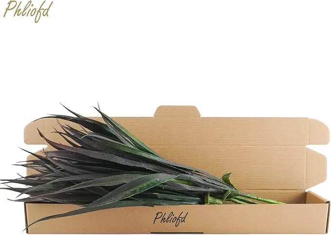 6Pcs Artificial Grass Fake Plants 17.3in Outdoor Plants UV Resistant Faux Greenery Stems Fake Grass for Home Window Garden Office Patio Pathway Front Porch Halloween Décor Green & Black by GreenHaven Gardens