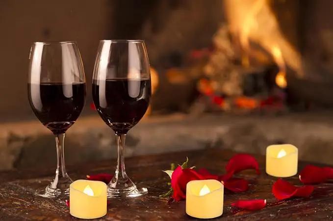 6 Flameless LED Battery Operated Tea Lights with Timer Realistic Flickering Electric Tealight Votive Candles Set Bulk Baptism Wedding Party Decorations Home Decor Centerpieces Batteries Incl. by GreenHaven Gardens