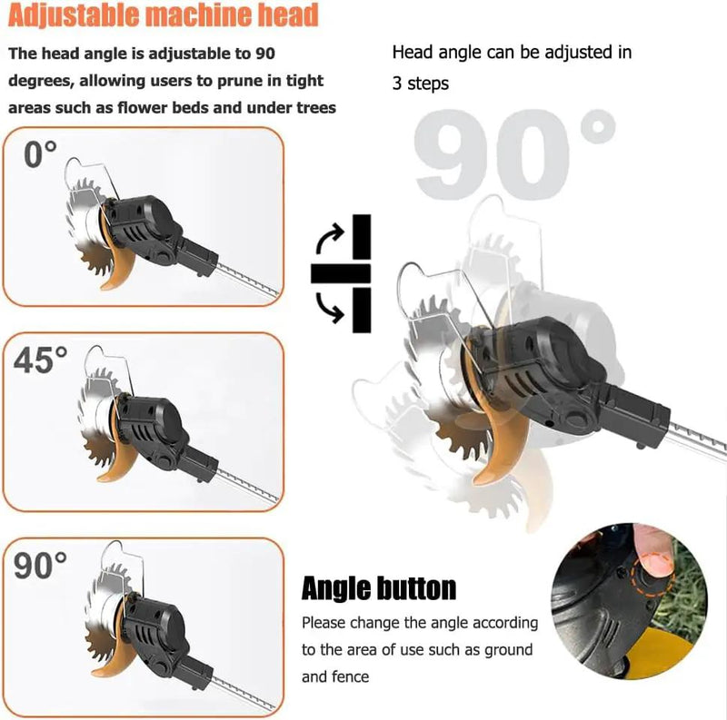 Electric Weed Wacker 24V Battery Electric WeedWacker with 6,000 RPM and 650W Motor Weed Wacker Cordless with 2 Batteries 2.0Ah The Perfect Partner for Garden and Lawn Care by GreenHaven Gardens
