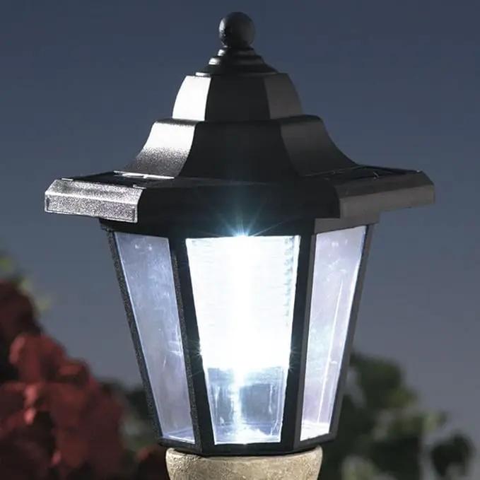 Bits and Pieces - Solar Dog Lantern-Solar Powered Garden Lantern - Resin Dog Sculpture with LED Light (Black Pug) by GreenHaven Gardens