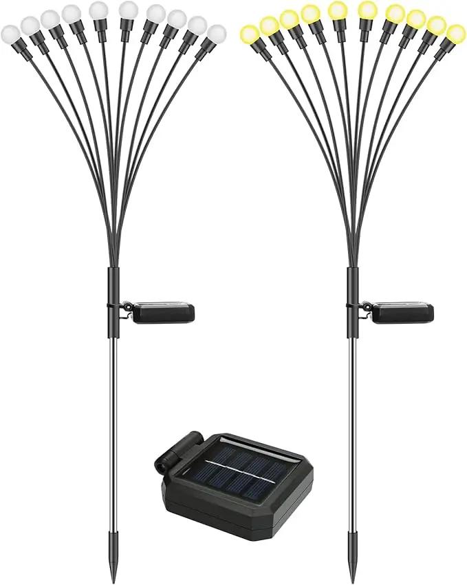 Solar Lights Outdoor (4 Pack-40 LEDs)，Waterproof Garden Fairy Swaying Firefly Lights ，Gifts for Outdoor Decorations，Suitable for Patio, terraces, lawns and Paths by GreenHaven Gardens