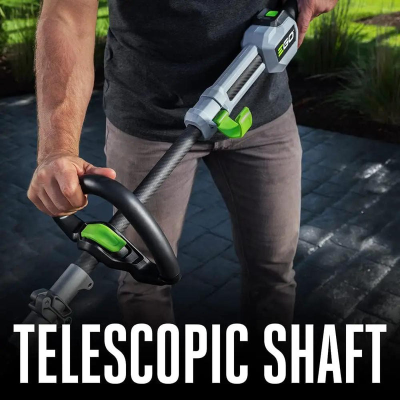 EGO POWER+ String Trimmer, Battery Powered, 16" Trimmer for Weeds and Grass with POWERLOAD, LINE IQ, Telescopic Carbon Fiber Shaft, Battery and Charger Not Included - ST1620T by GreenHaven Gardens