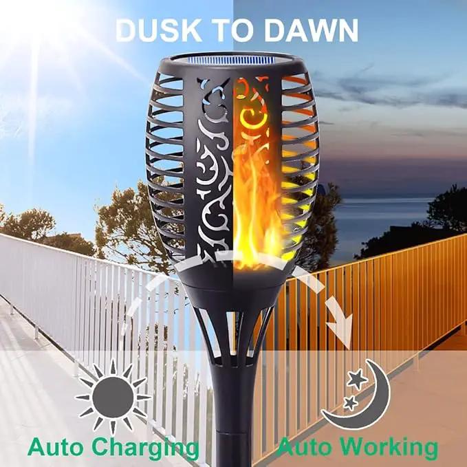 8Pack Solar Torch Light with Flickering Flame, Upgraded 3in1 Solar Lights Outdoor Hanging Lantern, Waterproof Landscape Decoration Lighting for Garden Yard Pathway Driveway, Auto On/Off by GreenHaven Gardens