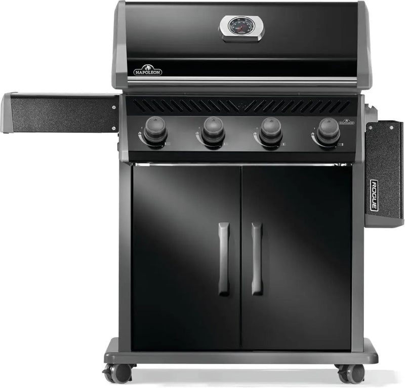 Napoleon Rogue 525 Natural Gas Grill, Black, Durable 4-Burner Cooking Surface by GreenHaven Gardens