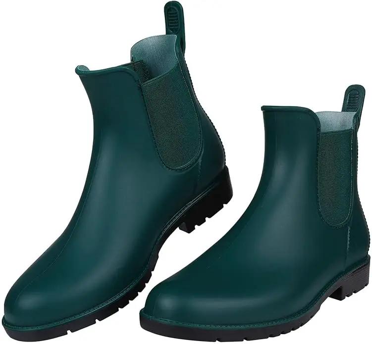 Asgard Women's Ankle Rain Boots Waterproof Chelsea Boots by GreenHaven Gardens