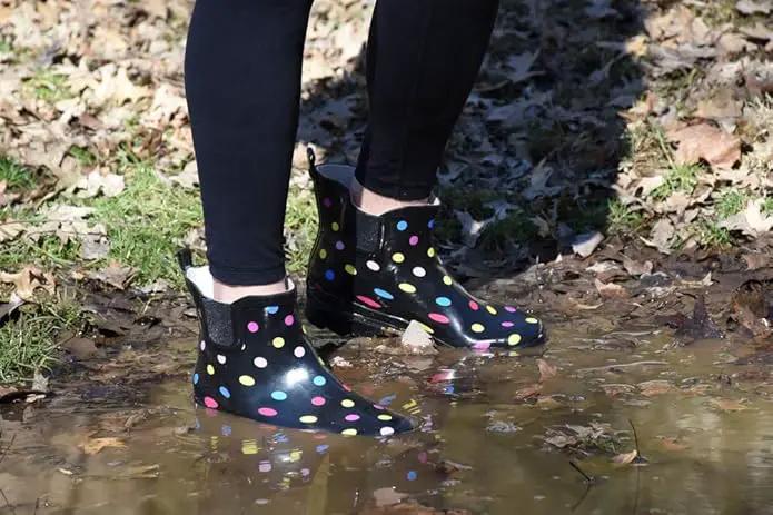 NORTY - Womens Ankle Rain Boots - Ladies Waterproof Winter Spring Garden Boot runs ½ size large by GreenHaven Gardens