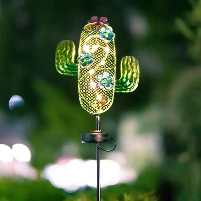 dreamysoul Solar Garden Lights, Outdoor Solar Cactus Lights Stake Waterproof for Garden Patio Yard Pathway Decoration by GreenHaven Gardens