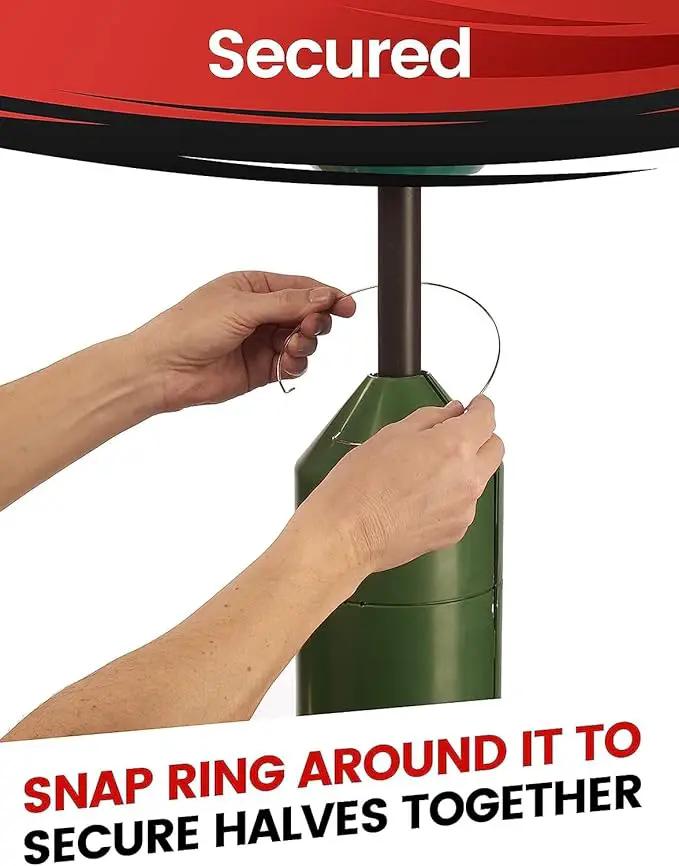 iPrimio 18" Squirrel Baffle - Easy Install Pole Wrap Around Baffle: Protect Hanging Bird Feeders, Squirrel Baffles for Feeders, No Tool Install, Durable Weather Resistant, for Bird Feeder Poles by GreenHaven Gardens
