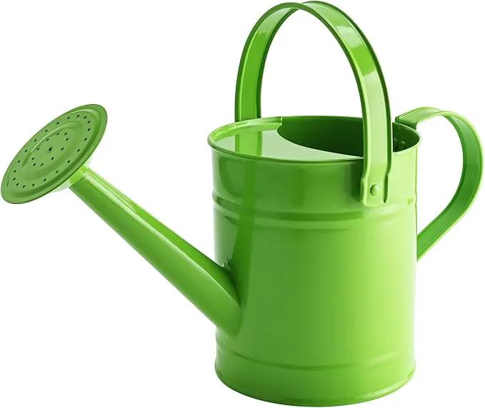 Finderomend Watering Can, Metal Watering Can 1.5L/51oz, Iron Art for Watering Bucket Home Office Small Portable Indoor Watering Equipment (Green) by GreenHaven Gardens