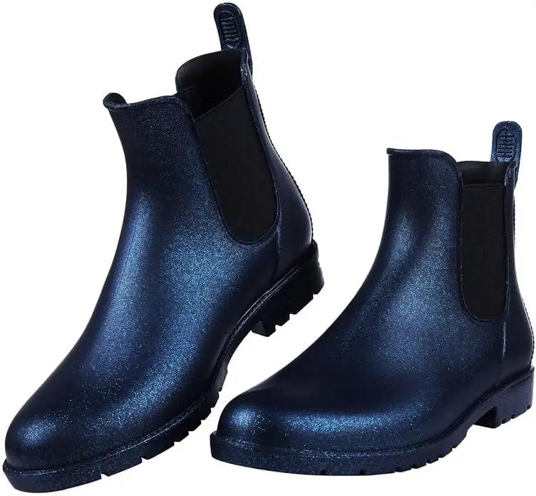 Asgard Women's Ankle Rain Boots Waterproof Chelsea Boots by GreenHaven Gardens