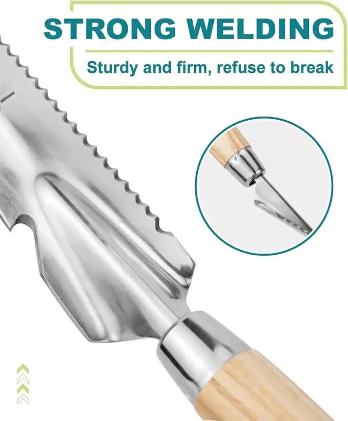 Hand Weeder Trowel Garden Weed Puller Weed Pulling Tool Hand Weeder Cutter Tool for Gardening Weeding Digging Cutting Transplanting Measuring Planting Removing Multi Use Garden Weed Picker Hand Tool by GreenHaven Gardens