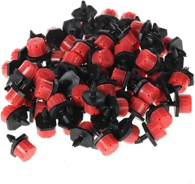 Penta Angel 50/100/200 Pcs Adjustable Irrigation Sprinklers Watering Drippers Sprinklers Emitter Drip System On 1/4" Barb (100) by GreenHaven Gardens