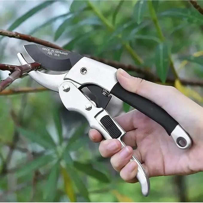 Garden clippers, premium Germany pruners, Work 3 times easier, professional pruning shears, cutting rose, flower, hedge, stem, tree, Sharp gardening scissors, Arthritis weak hand snips (Japanese-1, 1) by GreenHaven Gardens